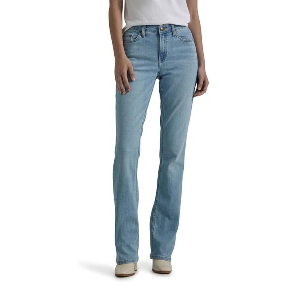 Lee Women's Legendary Mid Rise Bootcut Jean, Stargazing, Size 16 Long Tall